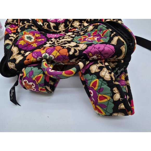 Vera Bradley Quilted Floral Backpack With Pockets & Adjustable Straps - Picture 8 of 10
